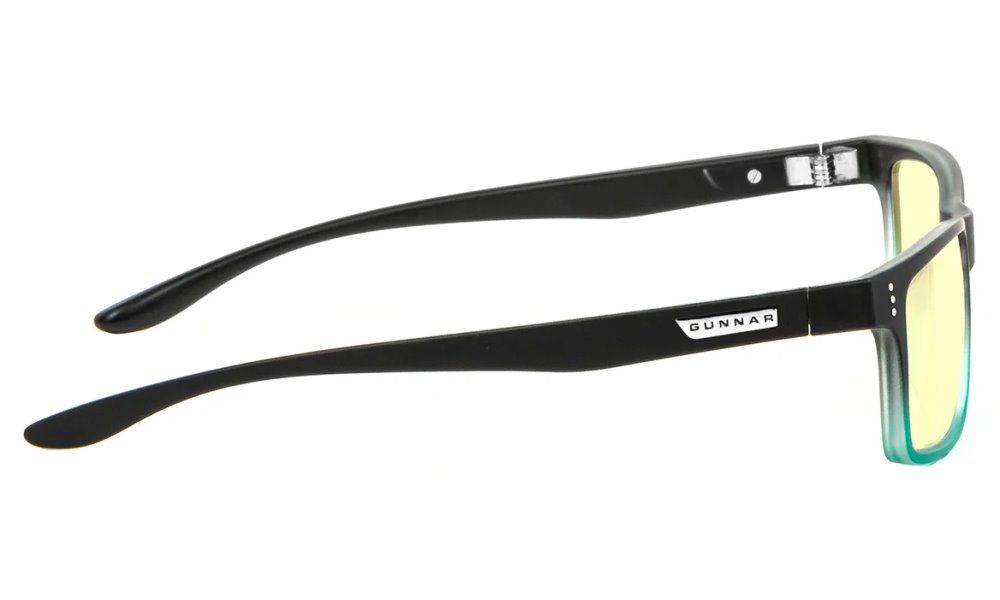 GUNNAR kancelářske/herní brýle CRUZ ONYX-TEAL * jantárová skla * BLF 65 * NATURAL focus