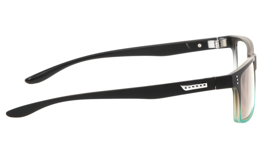 GUNNAR kancelářske/herní brýle CRUZ ONYX-TEAL * čírá skla * BLF 35 * NATURAL focus