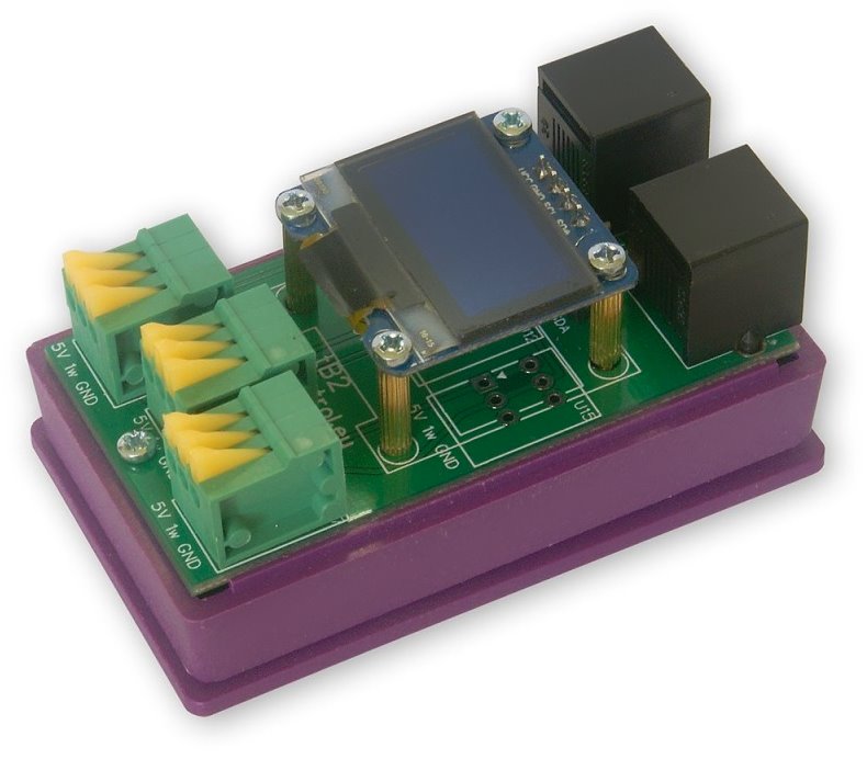 TINYCONTROL rozšiřující modul s 1wire, I2C a OLED displej pro LAN ovladač v3