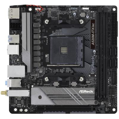 ASRock A520M-ITX/AC / AMD A520 / AM4 / 2x DDR4 DIMM / DP / HDMI / USB-C / WiFi / Mini-ITX