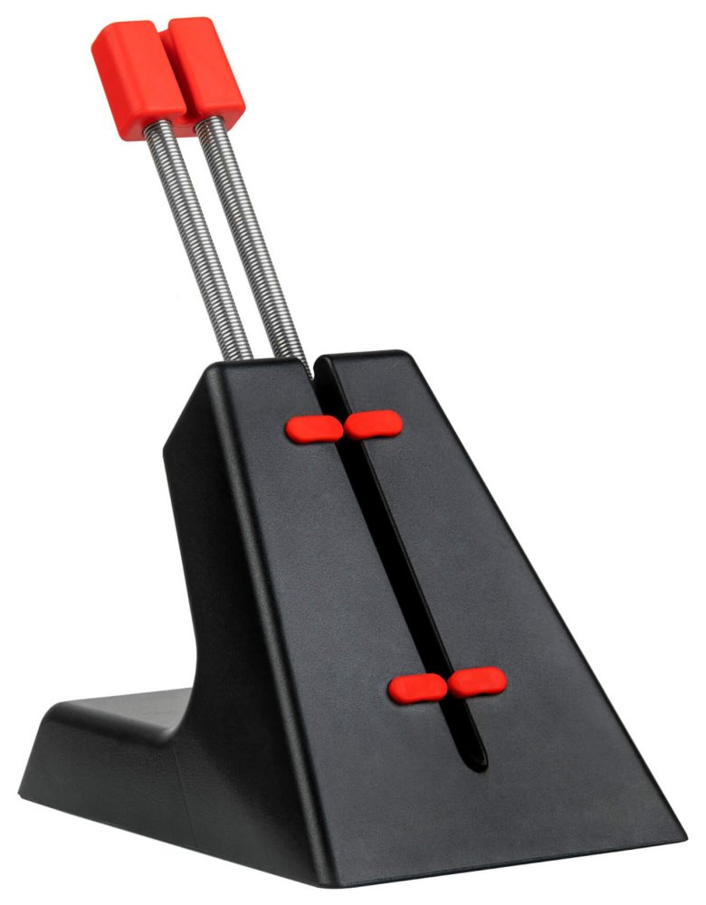 AROZZI ANCORA Mouse Bungee BlackRed/ držák kabelu pro herní myši/ černočervený/ nastavitelný