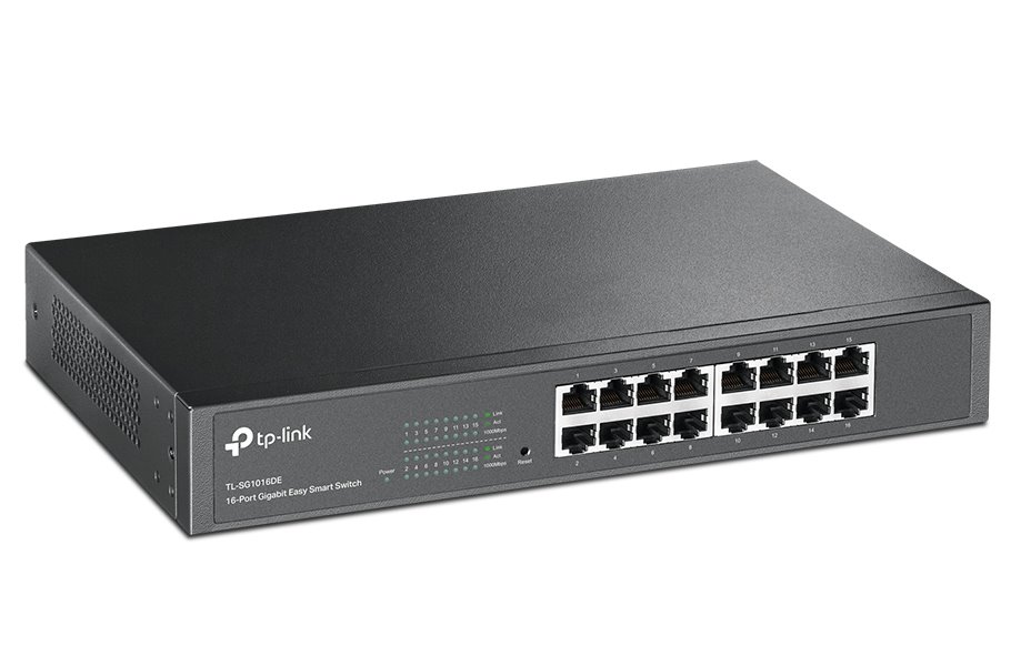 TP-Link TL-SG1016DE/ easy smart switch 16x 10/100/1000Mbps/ IGMP, QoS, VLAN/ desktop