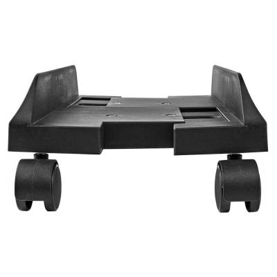 NEDIS stojan na stolní PC/ nastavitelná sířka/ 2 uzamykatelná kolečka/ černý