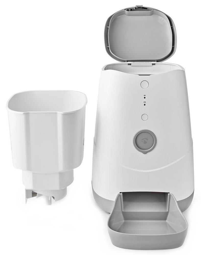 NEDIS Wi-Fi chytrý automat na krmivo pro domácí mazlíčky/ Android/ iOS/ Nedis® SmartLife/ bílo-šedý