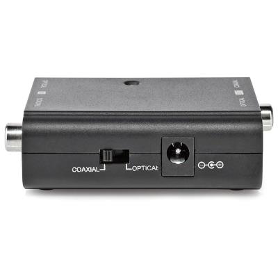 NEDIS digitální audio převodník/ 2cestný/ zásuvka RCA + zásuvka Toslink/ zásuvka RCA + zásuvka Toslink/ černý