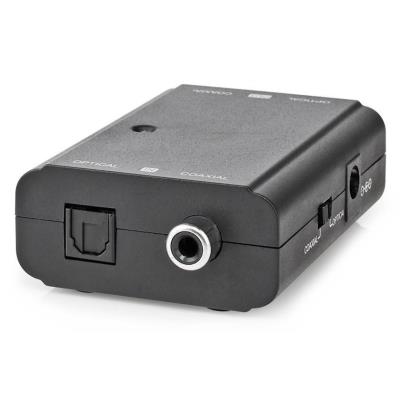 NEDIS digitální audio převodník/ 2cestný/ zásuvka RCA + zásuvka Toslink/ zásuvka RCA + zásuvka Toslink/ černý