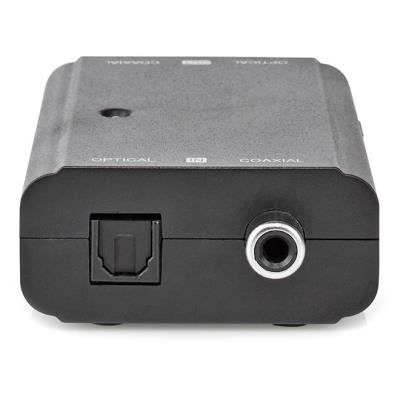 NEDIS digitální audio převodník/ 2cestný/ zásuvka RCA + zásuvka Toslink/ zásuvka RCA + zásuvka Toslink/ černý
