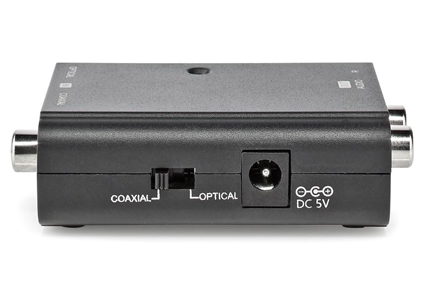 NEDIS převodník digitálního zvuku na stereofonní/ 1cestný/ zásuvka RCA + zásuvka Toslink/ 2x zásuvka RCA (Stereo)