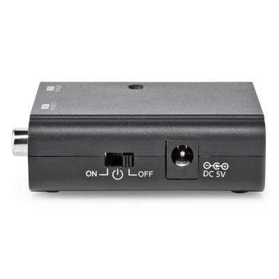 NEDIS digitální audio převodník/ 1cestný/ zásuvka RCA (SPDIF)/ zásuvka Toslink/ černý
