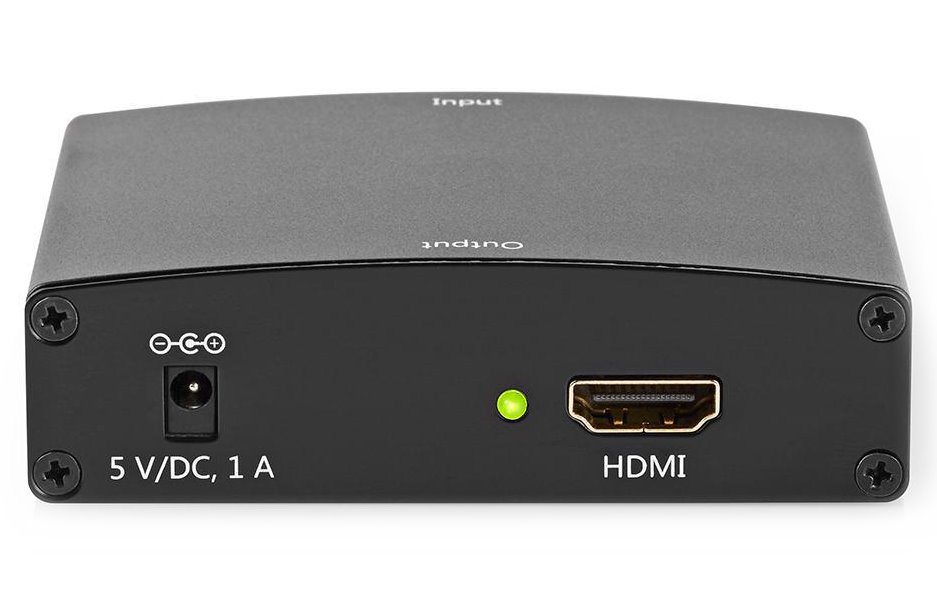 NEDIS převodník VGA na HDMI/ 2x RCA/ černý