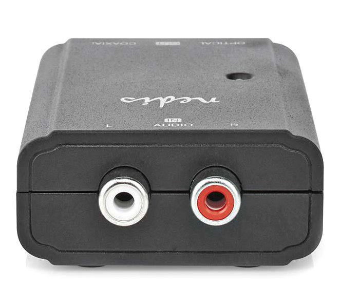 NEDIS převodník stereofonního zvuku na digitální/ 1cestný/ 2x zásuvka RCA (Stereo)/ zásuvka RCA + zásuvka Toslink/ černý