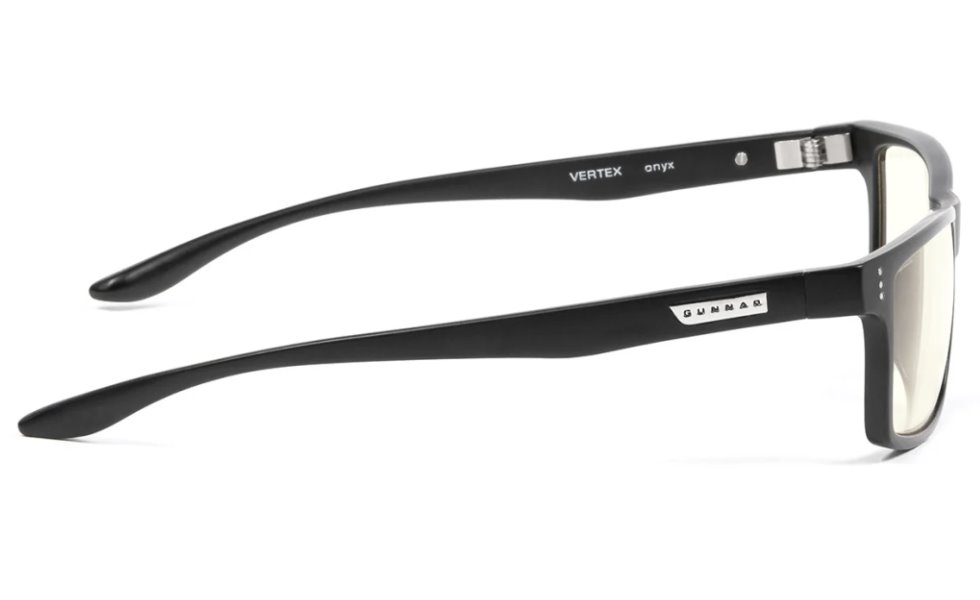 GUNNAR kancelářske/herní brýle VERTEX ONYX * čírá skla * BLF 35 * GUNNAR focus