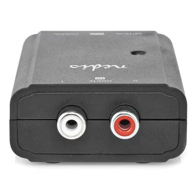 NEDIS převodník stereofonního zvuku na digitální/ 1cestný/ 2x zásuvka RCA (Stereo)/ zásuvka RCA + zásuvka Toslink/ černý