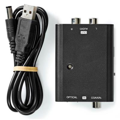 NEDIS převodník digitálního zvuku na stereofonní/ 1cestný/ zásuvka RCA + zásuvka Toslink/ 2x zásuvka RCA (Stereo)