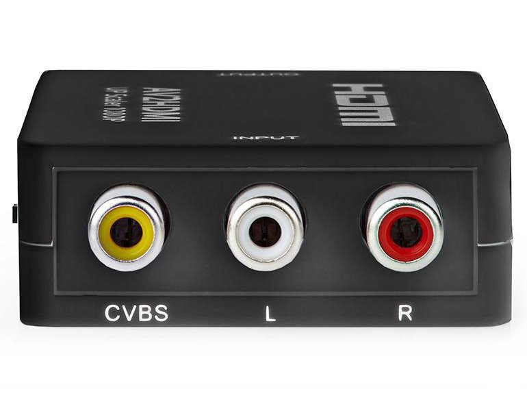 NEDIS převodník smíšeného videa na HDMI/ 3x RCA/ černý