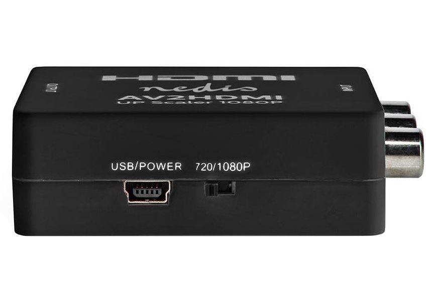 NEDIS převodník smíšeného videa na HDMI/ 3x RCA/ černý