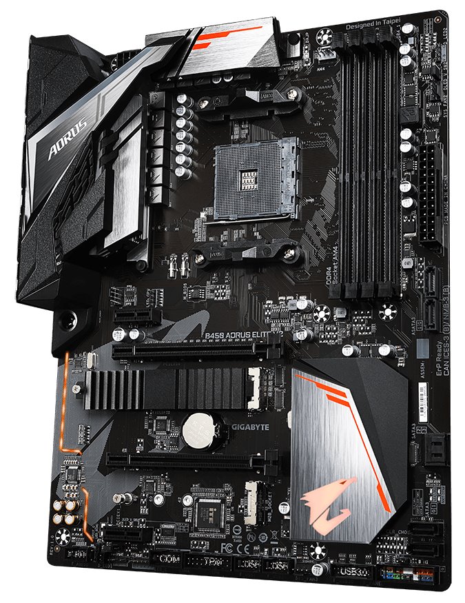 GIGABYTE B450 AORUS ELITE V2 / AMD B450 / AM4 / 4x DDR4 / DVI-D / HDMI / M.2 / ATX