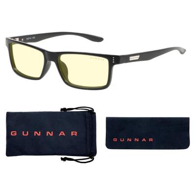 GUNNAR kancelářske/herní dioptrické brýle VERTEX READER ONYX * jantárová skla * BLF 65 * dioptrie +1.5