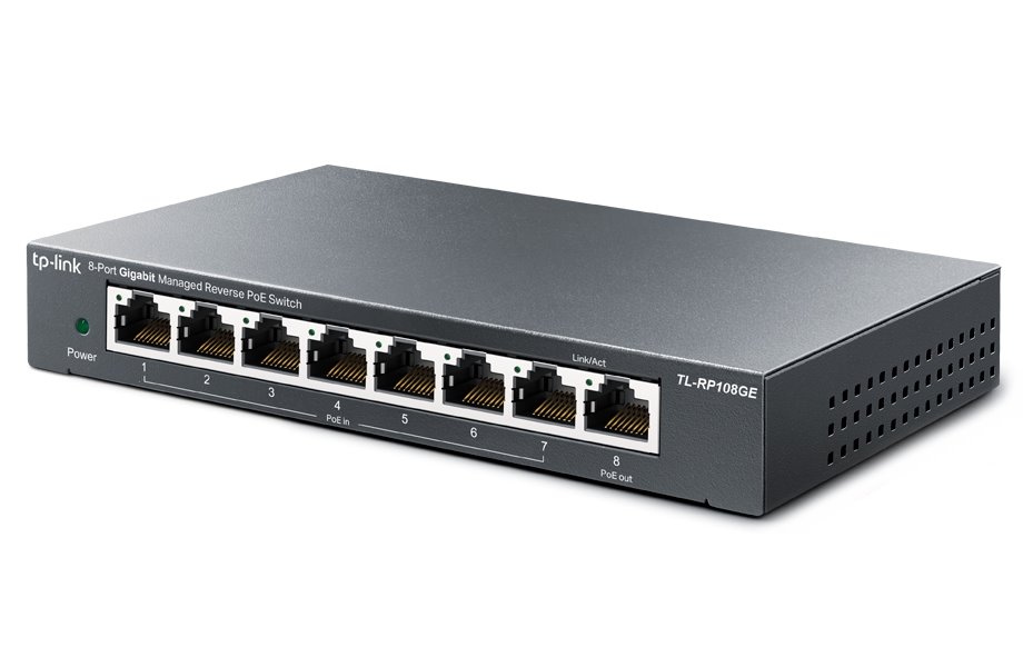 TP-Link TL-RP108GE - PoE Reversní Switch s 8 gigabitovými porty