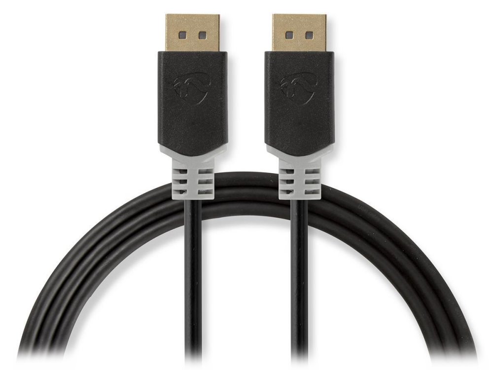 NEDIS DisplayPort 1.4 kabel/ DisplayPort zástrčka – DisplayPort zástrčka/ 8K/ antracitový/ box/ 2m