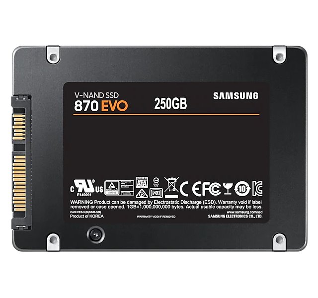 SAMSUNG 870 EVO 250GB SSD / 2,5" / SATA III / Interní