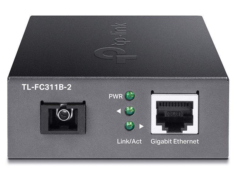 TP-Link TL-FC311B-2 WDM Media Konvertor 1x 10/100/1000 Mbps RJ45/ 1x 1000Mbps SC/ Eth/Optika (single-mode), 2km