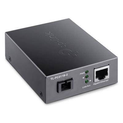 TP-Link TL-FC311B-2 WDM Media Konvertor 1x 10/100/1000 Mbps RJ45/ 1x 1000Mbps SC/ Eth/Optika (single-mode), 2km