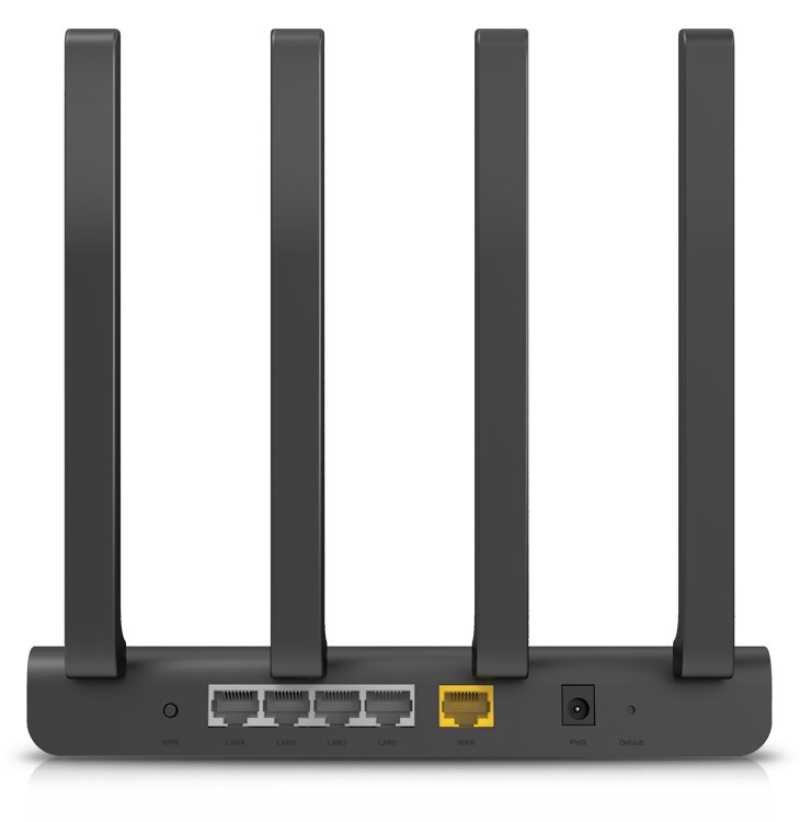 STONET by Netis N2 - Wi-Fi Router, AC 1200, 1x WAN, 4x LAN, 4x fixní anténa 5 dB, Full Gigabit porty
