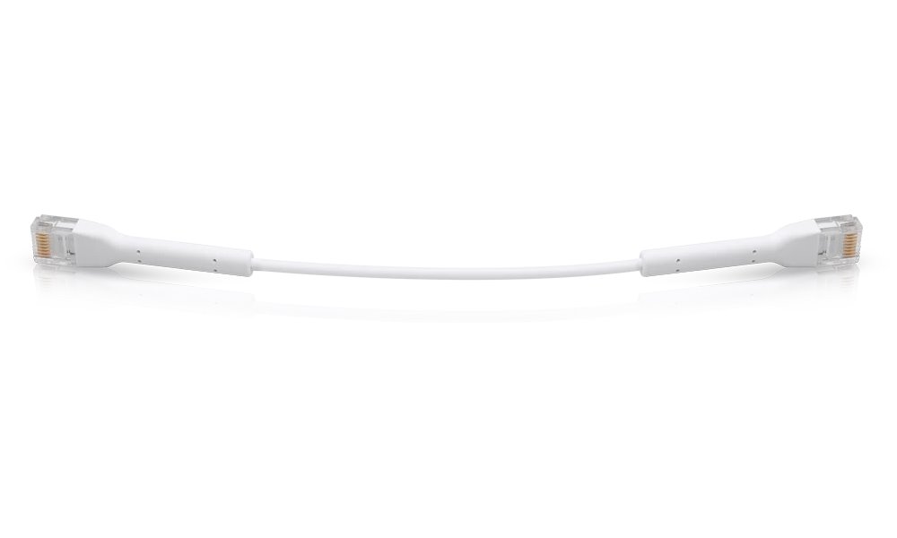 Ubiquiti UniFi Ethernet Patch Kabel - délka 0.1m, Cat6, bílý