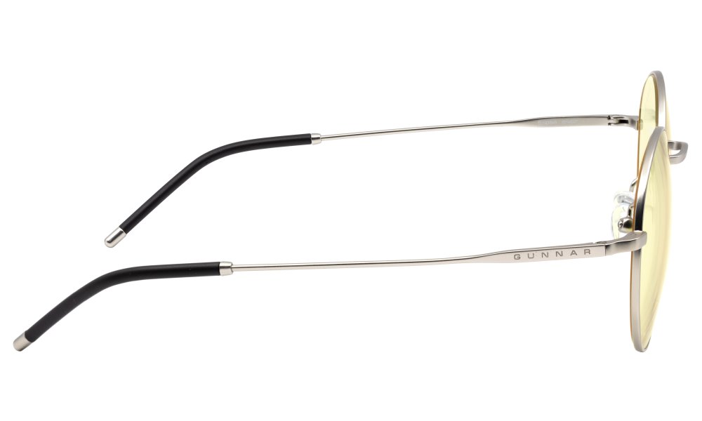 GUNNAR kancelářske/herní brýle ELLIPSE SILVER * jantárová skla * BLF 65 * GUNNAR focus