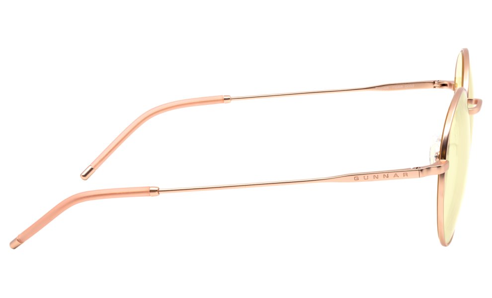 GUNNAR kancelářske/herní brýle ELLIPSE ROSE GOLD * jantárová skla * BLF 65 * GUNNAR focus