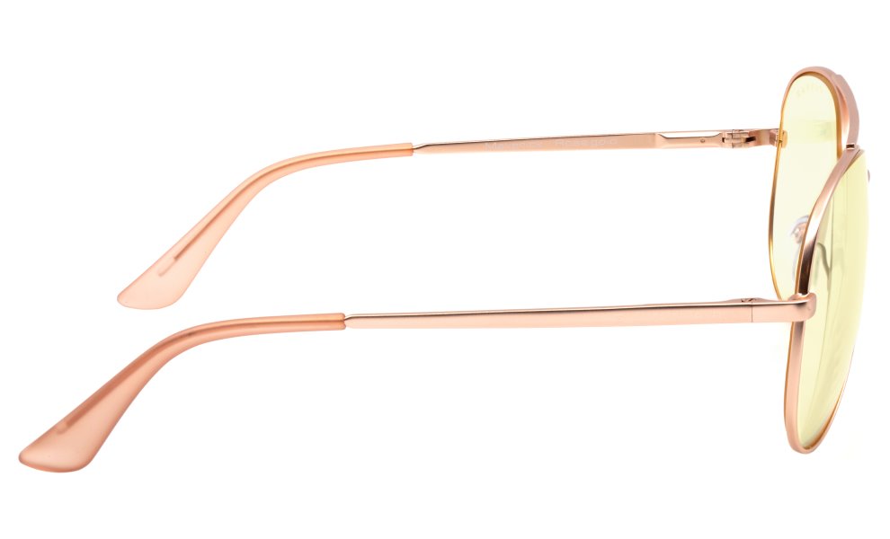 GUNNAR kancelářske/herní brýle MAVERICK ROSE GOLD * jantárová skla * BLF 65 *  GUNNAR focus