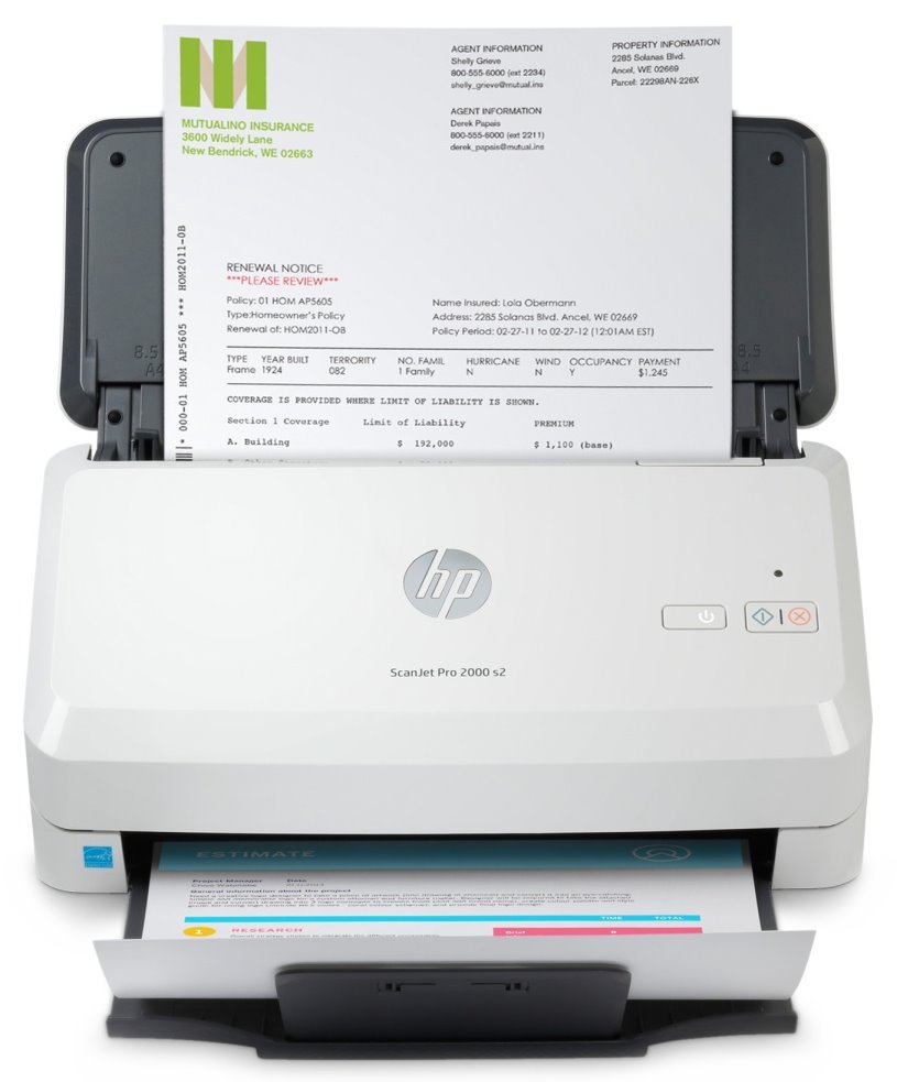 HP ScanJet Pro 2000 s2/ A4/ 600x600dpi/ USB/ ADF