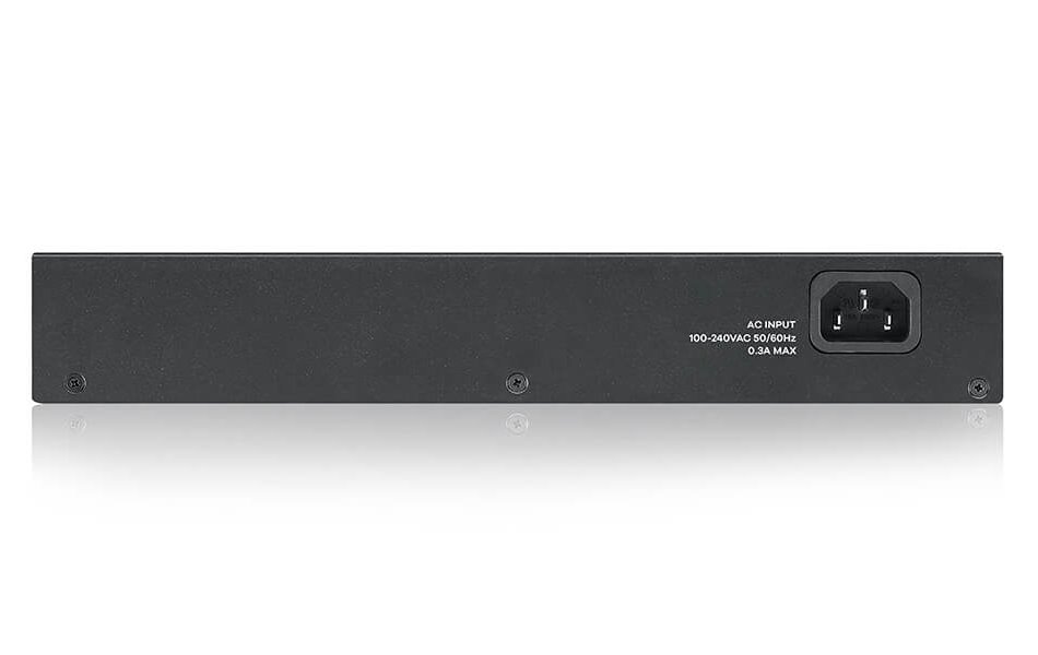 ZyXEL GS1100-24E, 24-port 10/100/1000Mbps Gigabit Ethernet switch v3, Fanless,  desktop