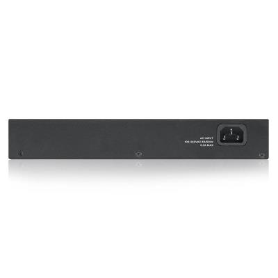 ZyXEL GS1100-24E, 24-port 10/100/1000Mbps Gigabit Ethernet switch v3, Fanless,  desktop