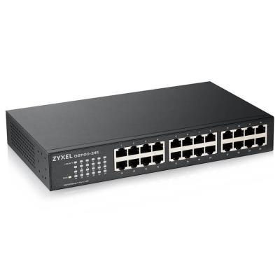ZyXEL GS1100-24E, 24-port 10/100/1000Mbps Gigabit Ethernet switch v3, Fanless,  desktop