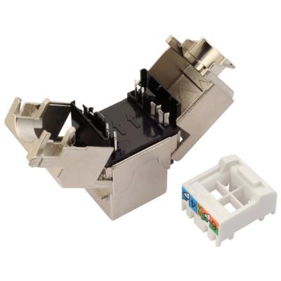 Solarix Keystone - multipack 24ks - 10G CAT6A STP RJ45 černý samořezný SXKJ-10G-STP-BK-SA