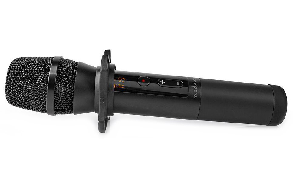 NEDIS bezdrátový mikrofon set/ Kardioid/ 1000 Ohm/ -95 dB/ ovládání hlasitosti/ černý