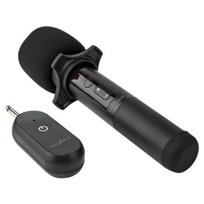 NEDIS bezdrátový mikrofon set/ Kardioid/ 1000 Ohm/ -95 dB/ ovládání hlasitosti/ černý