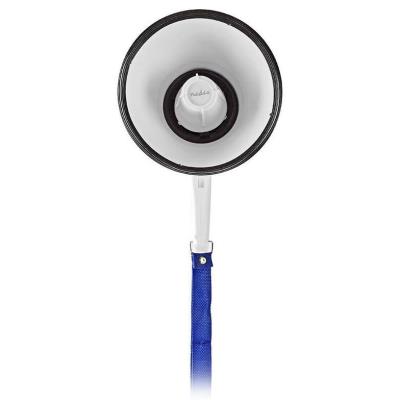 NEDIS megafon/ rozsah 250m/ hlasitost 115dB/ vestavěný mikrofon/ vestavěná siréna/ funkce nahrávání/ bílo-modrý