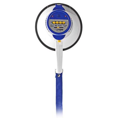 NEDIS megafon/ rozsah 250m/ hlasitost 115dB/ vestavěný mikrofon/ vestavěná siréna/ funkce nahrávání/ bílo-modrý