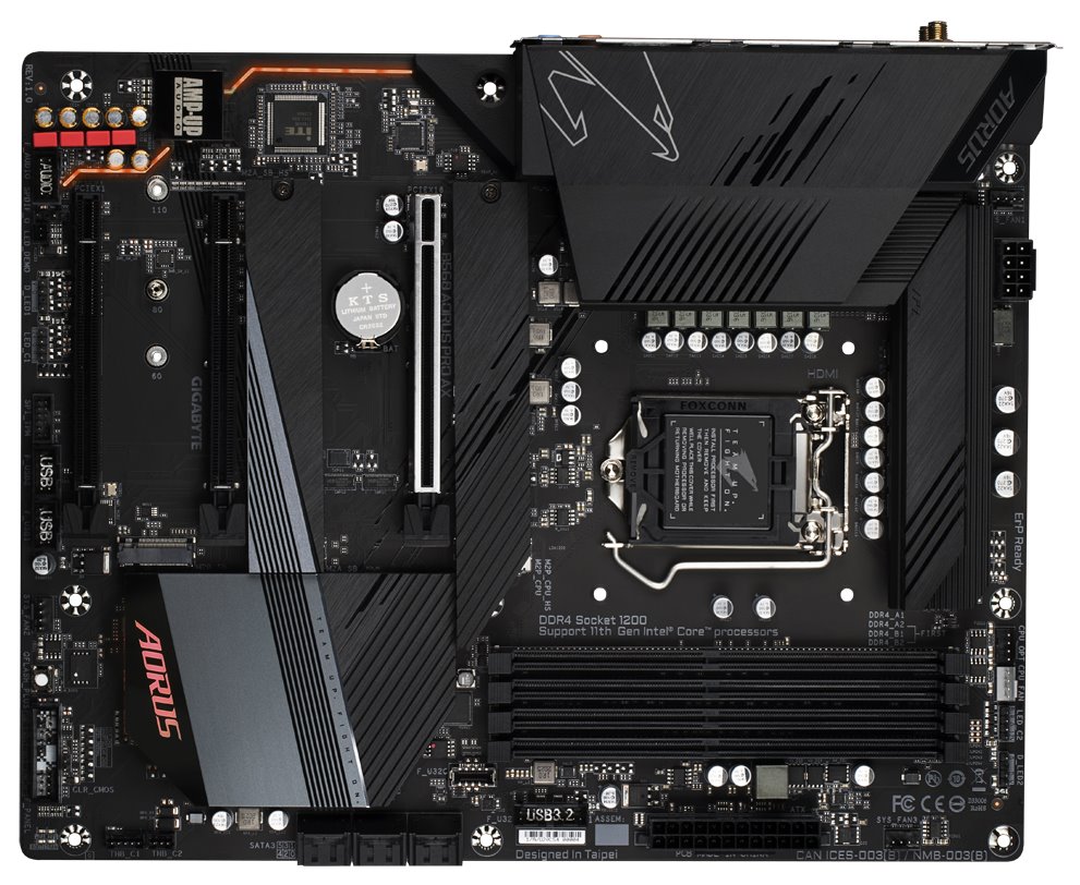 GIGABYTE B560 AORUS PRO AX / Intel B560 / LGA1200 / 4x DDR4 / 3x M.2 / HDMI / DP / USB-C / WiFi / ATX