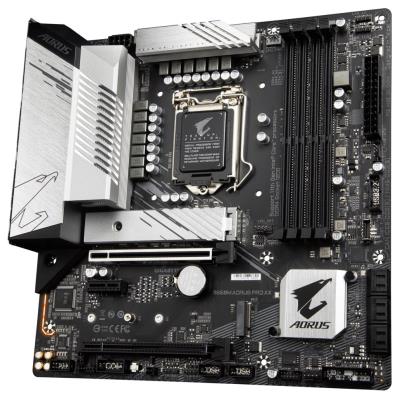 GIGABYTE B560M AORUS PRO AX / Intel B560 / LGA1200 / 4x DDR4 / 2x M.2 / HDMI / DP / USB-C / WiFi / mATX