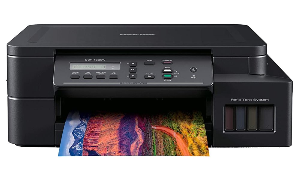 BROTHER inkoust DCP-T520W / A4/ 17/9,5ipm/ 128MB/ 6000x1200/ copy+scan+print/ USB 2.0 / wifi /ink tank system