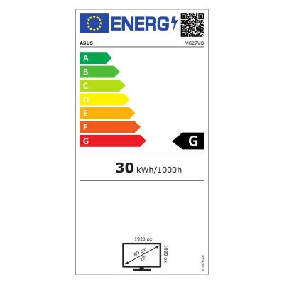 ASUS 27" LED VG27VQ/ 1920x1080/ VA/ 16:9/ 1ms/ 400cd/m2/ 165Hz/ DP/ HDMI/ DVI-D/ repro