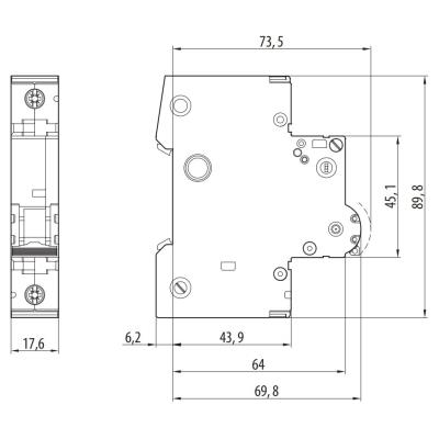 Solarmi AC/DC jistič 40A pro fotovoltaiku, OEZ LTN-40D-1, tř. D, DC odpojovač