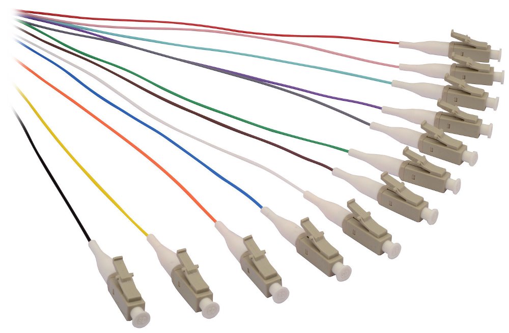 Solarix pigtail LC pc, MM 50/125, 1,5m, balení 12ks barevně rozlišeno,  SXPI-LC-PC-OM2-1,5M-12PCK