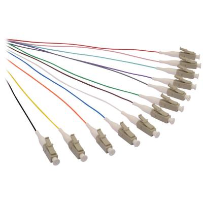Solarix pigtail LC pc, MM 50/125, 1,5m, balení 12ks barevně rozlišeno,  SXPI-LC-PC-OM2-1,5M-12PCK