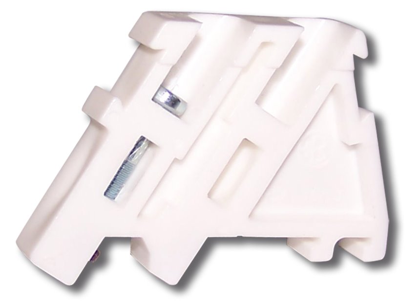 Solarmi koncová svěrka RSA L35 na DIN lištu, bílá