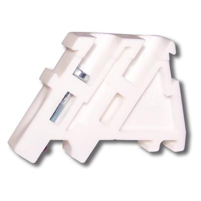 Solarmi koncová svěrka RSA L35 na DIN lištu, bílá